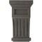 Ekena Millwork 7"W x 7 1/2"D x 13"H Fluted Wood Vintage Decor Corbel, Reclaimed Grey CORWD07X07X13FLGY - alternate 3